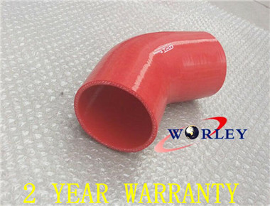 Silicone Hose for 45 Degree Elbow Connector Joiner Tube Pipe 80mm 3.125" RED